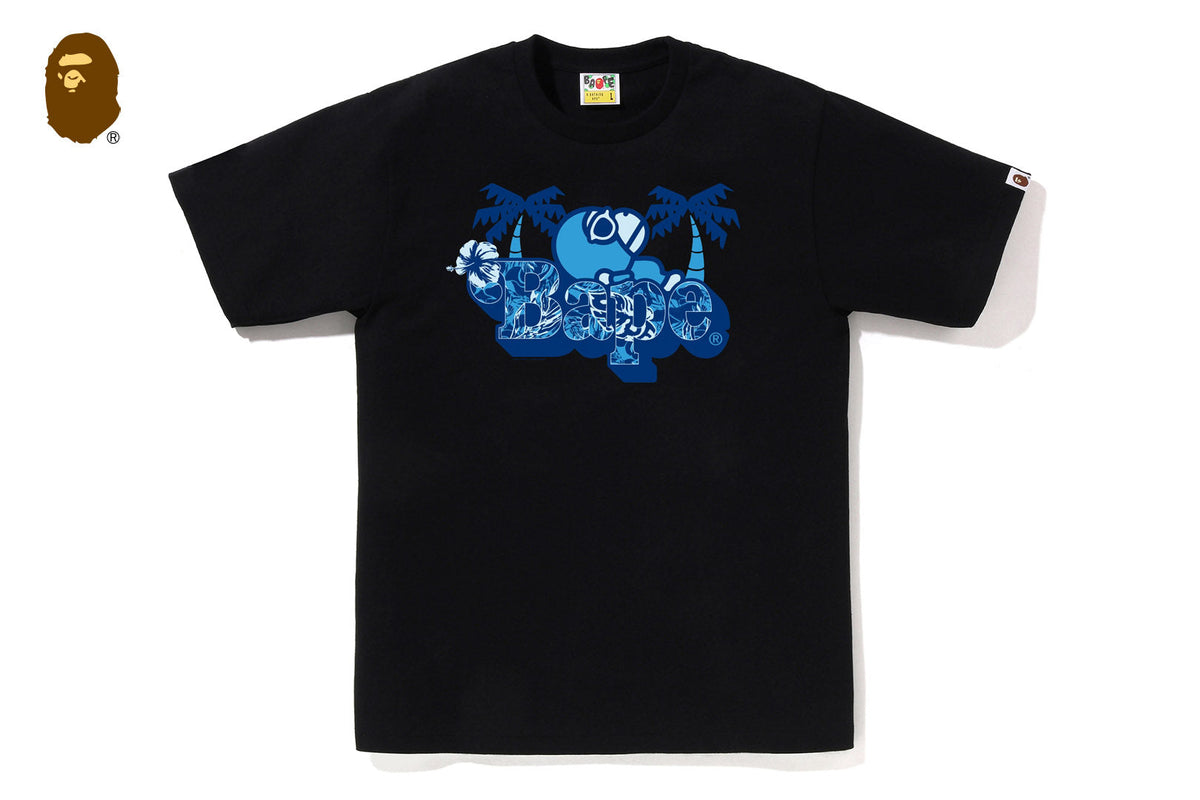 BAPE PALM RESORT CAMO MILO ON BAPE TEE