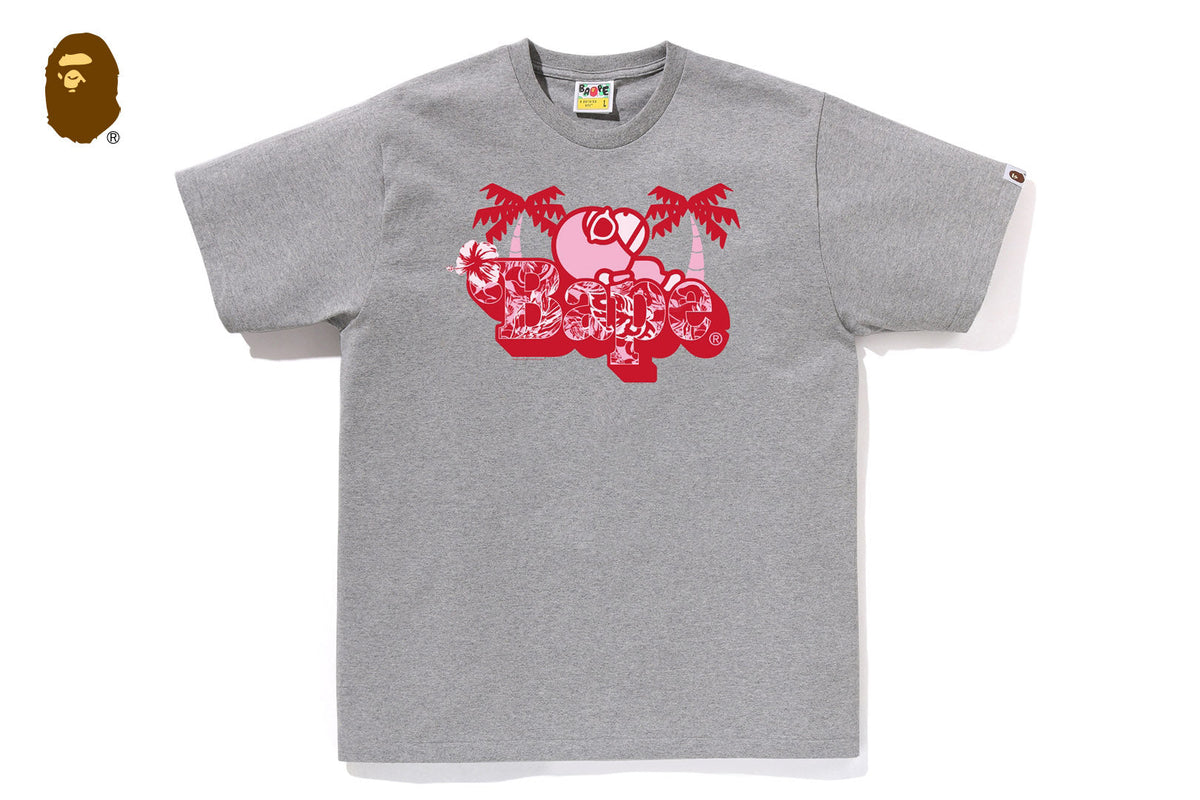 BAPE PALM RESORT CAMO MILO ON BAPE TEE