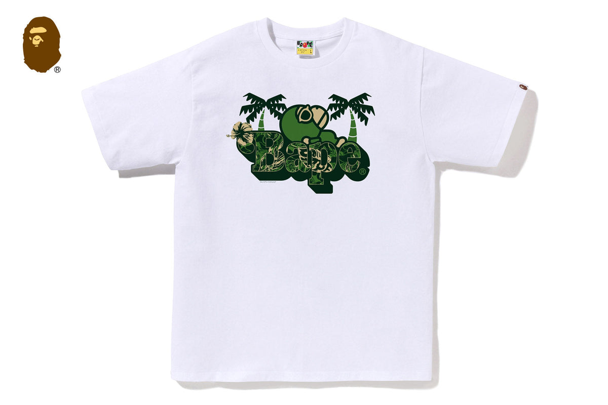 BAPE PALM RESORT CAMO MILO ON BAPE TEE