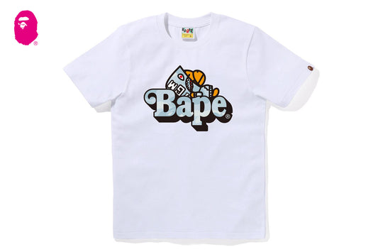 BAPE 粉彩迷彩鯊魚 MILO ON BAPE TEE