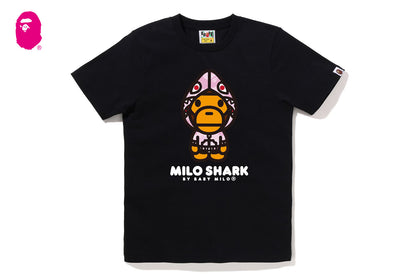 BAPE 粉彩迷彩 MILO SHARK FZH TEE