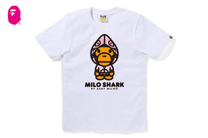 BAPE 粉彩迷彩 MILO SHARK FZH TEE