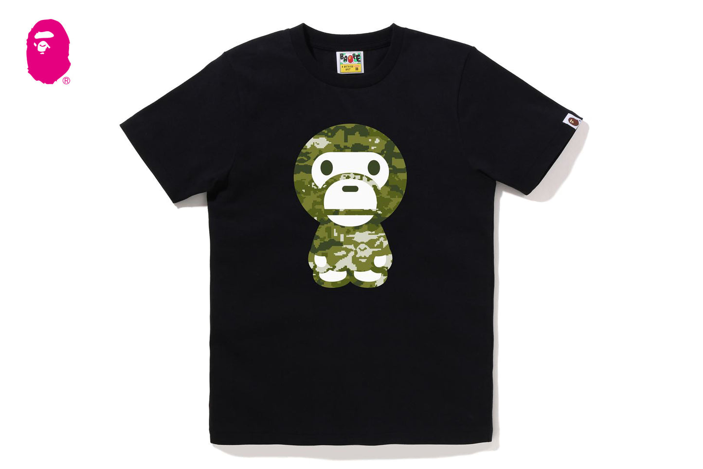 BAPE MULTI PIXEL CAMO BIG BABY MILO TEE