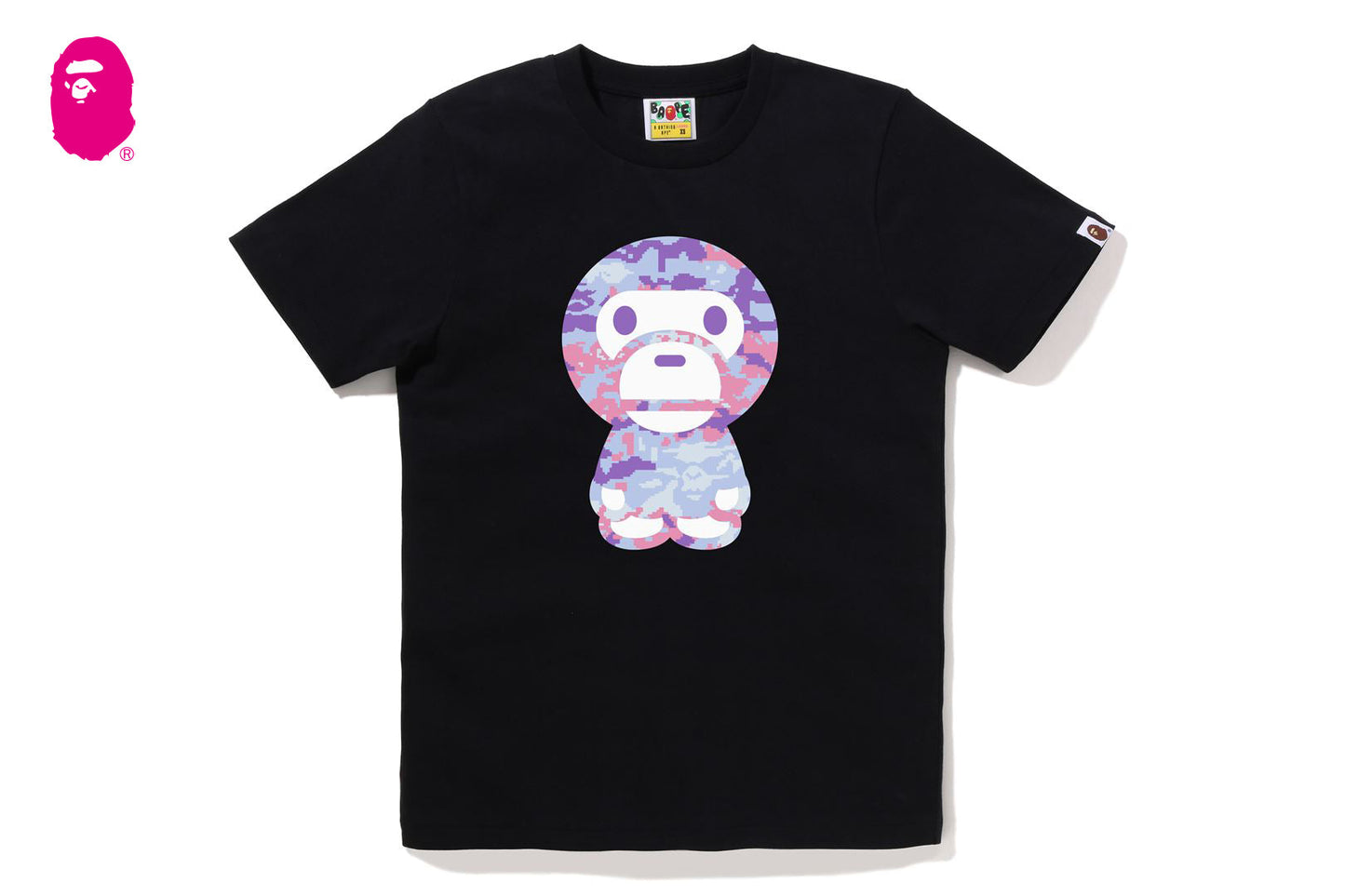 BAPE MULTI PIXEL CAMO BIG BABY MILO TEE
