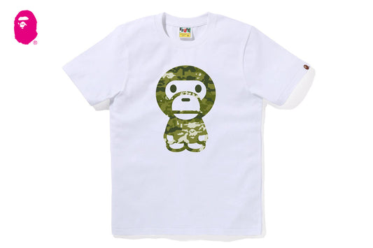 BAPE MULTI PIXEL CAMO BIG BABY MILO TEE