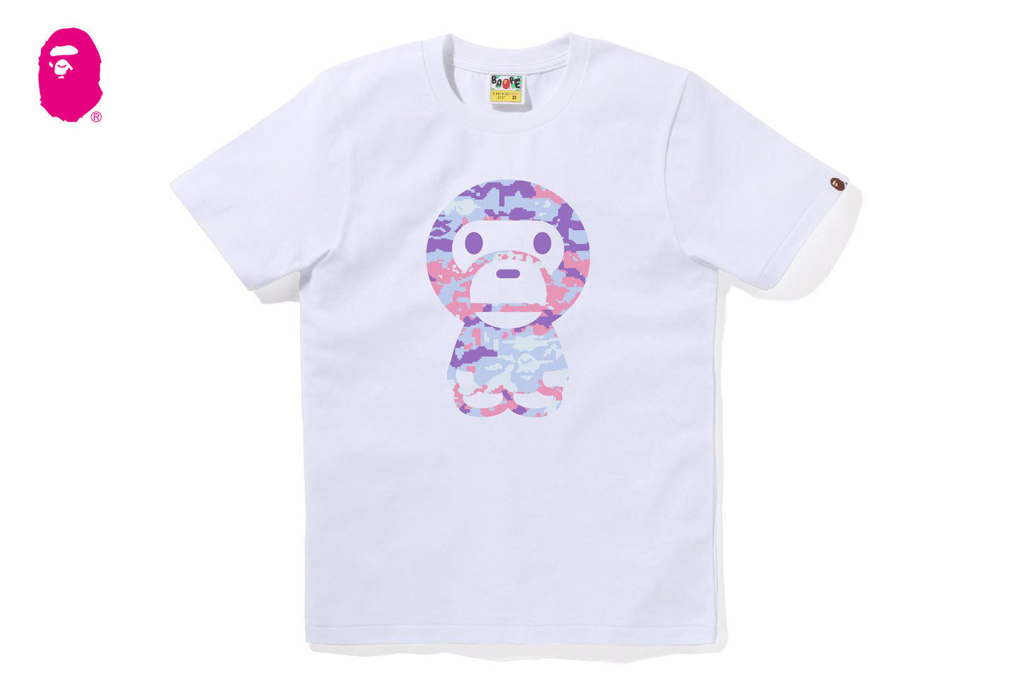 BAPE MULTI PIXEL CAMO BIG BABY MILO TEE