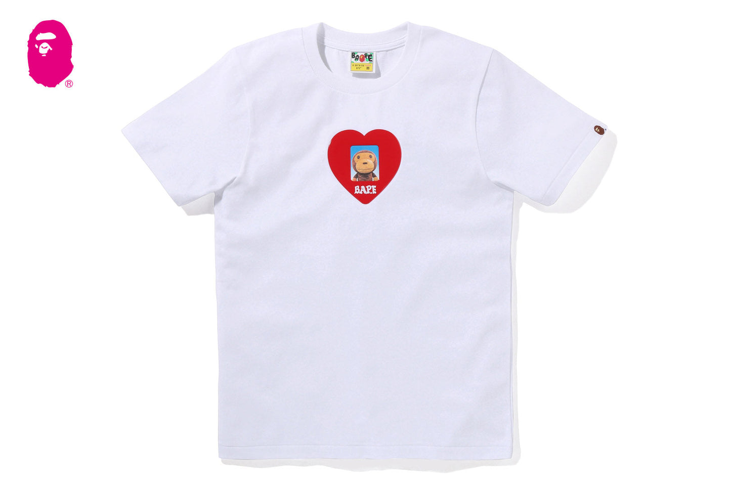 BAPE HEART ID MILO PHOTO TEE