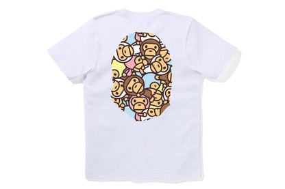 BAPE ALL BABY MILO MULTI BIG APE HEAD TEE