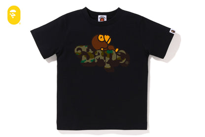 BAPE 1ST CAMO MILO ON BAPE TEE