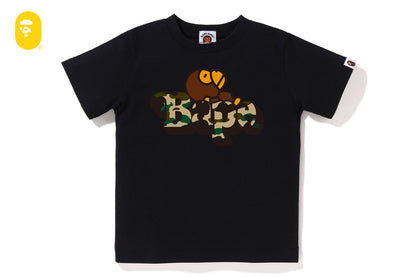 BAPE 1ST CAMO MILO ON BAPE TEE