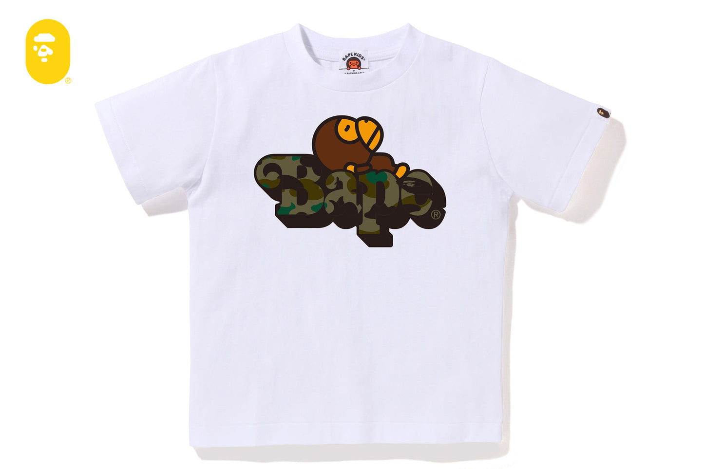BAPE 1ST CAMO MILO ON BAPE TEE