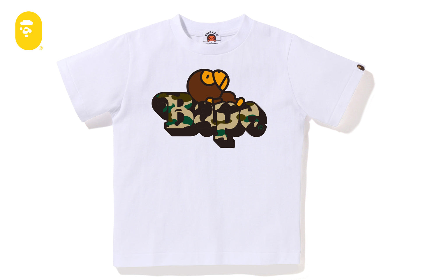 BAPE 1ST CAMO MILO ON BAPE TEE