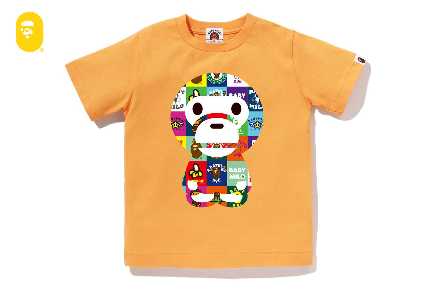 BAPE BABY MILO PATCHWORK BIG BABY MILO TEE