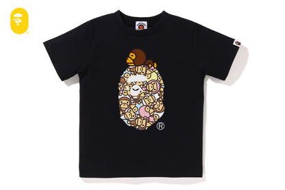 BAPE ALL BABY MILO MULTI MILO ON BIG APE TEE