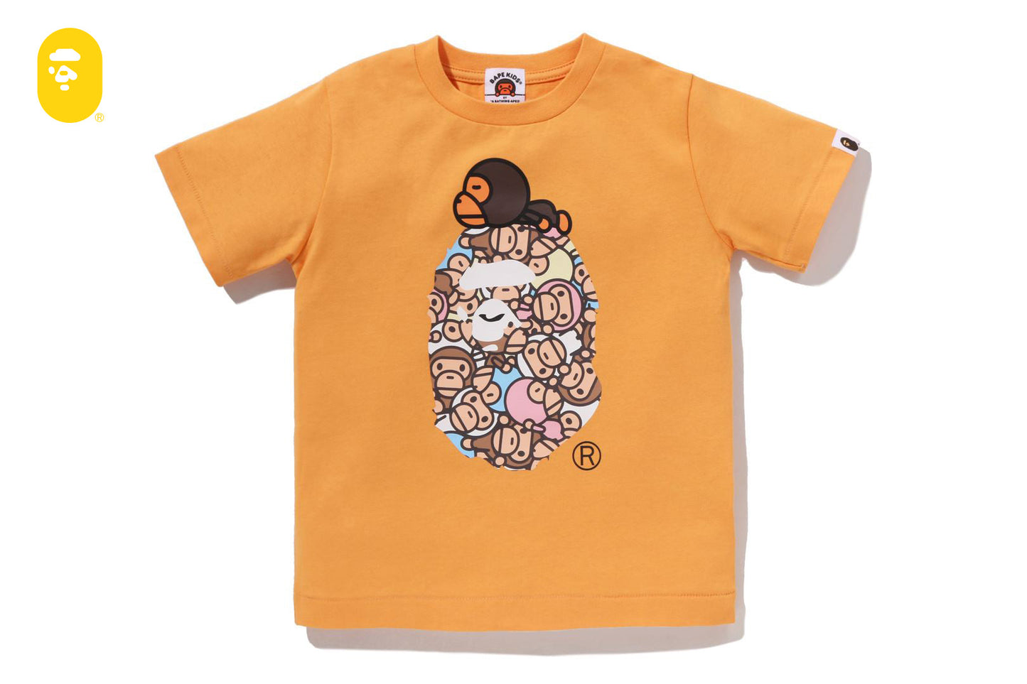 BAPE ALL BABY MILO MULTI MILO ON BIG APE TEE