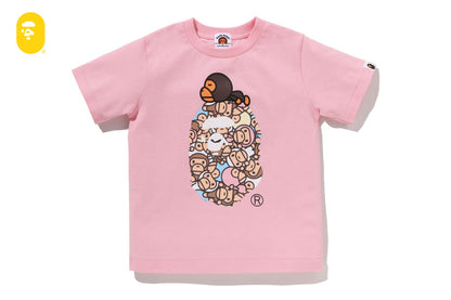 BAPE ALL BABY MILO MULTI MILO ON BIG APE TEE