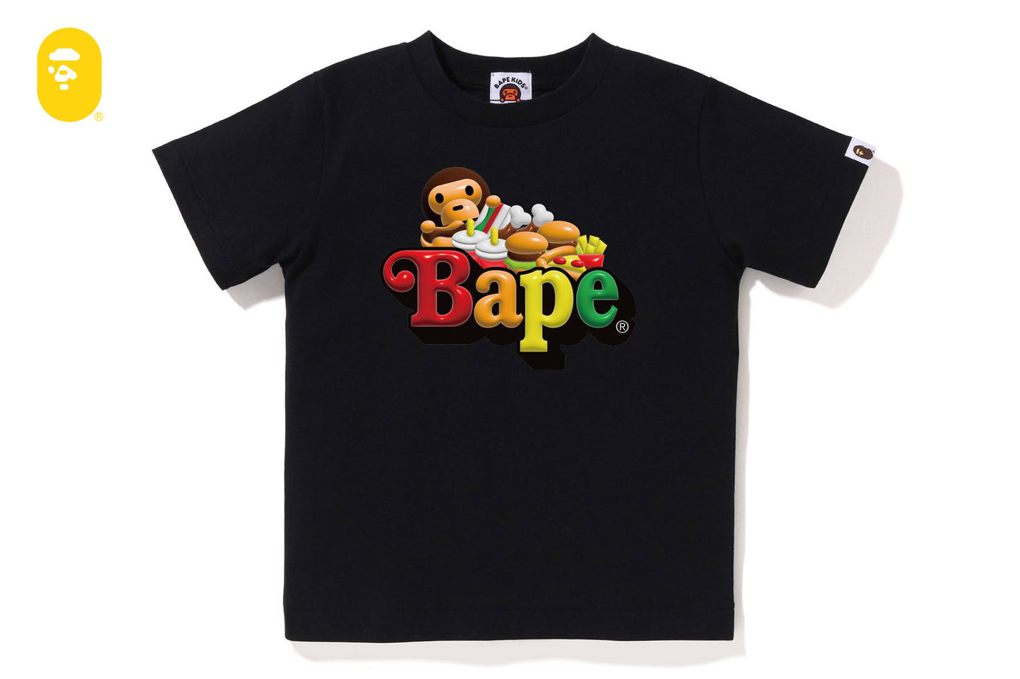 BAPE 3D MILO JUNKFOOD ON BAPE TEE