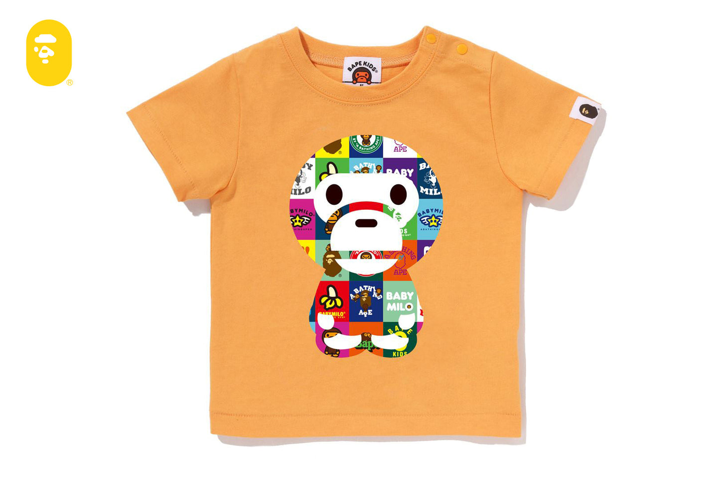 BAPE BABY MILO PATCHWORK BIG BABY MILO TEE