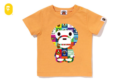 BAPE BABY MILO PATCHWORK BIG BABY MILO TEE
