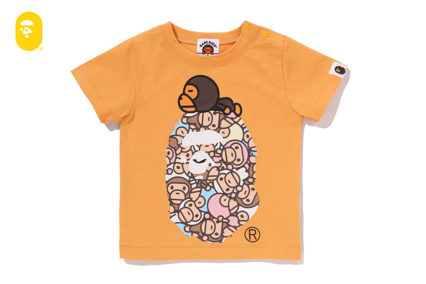 BAPE ALL BABY MILO MULTI MILO ON BIG APE TEE
