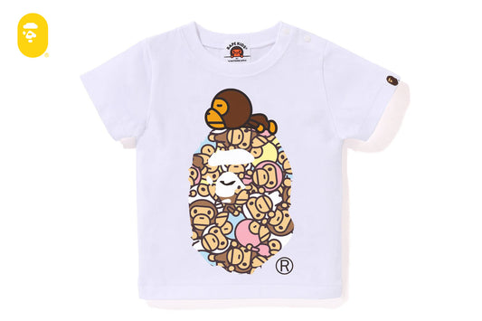 BAPE ALL BABY MILO MULTI MILO ON BIG APE TEE