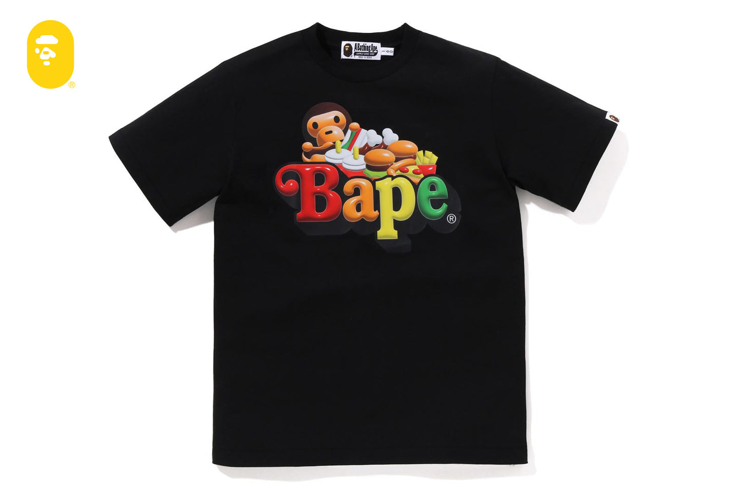 BAPE 3D MILO JUNKFOOD ON BAPE TEE