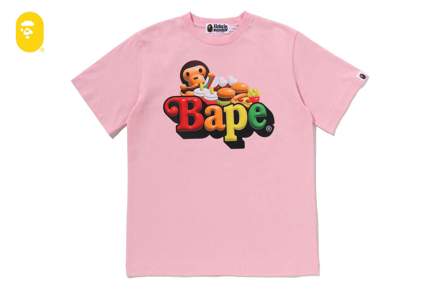 BAPE 3D MILO JUNKFOOD ON BAPE TEE