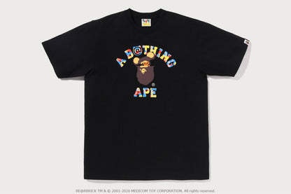 BAPE X MEDICOM TOY 30TH ANNIV. COLLEGE MILO TEE