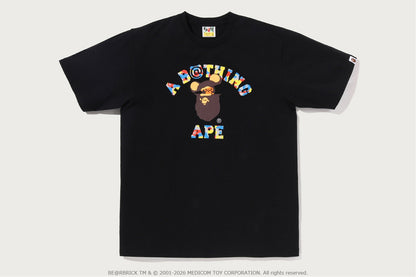 BAPE X MEDICOM TOY 30TH ANNIV. COLLEGE MILO TEE