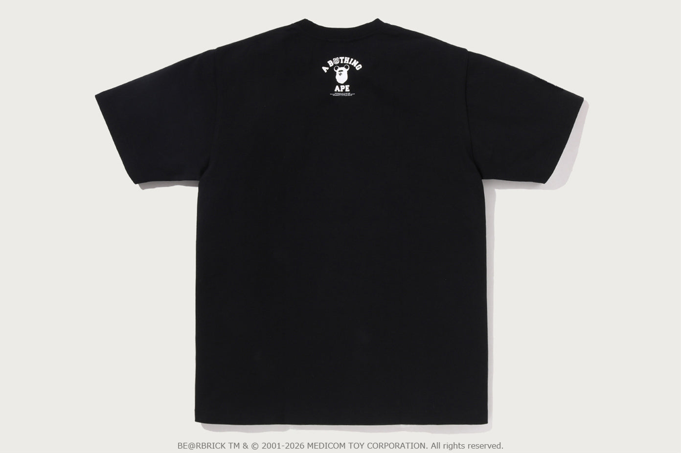 BAPE X MEDICOM TOY 30TH ANNIV. COLLEGE MILO TEE