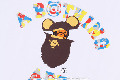 BAPE X MEDICOM TOY 30TH ANNIV. COLLEGE MILO TEE