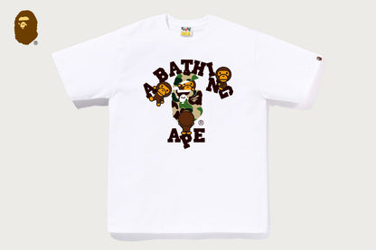 BAPE ABC CAMO COLLEGE MILO TEE