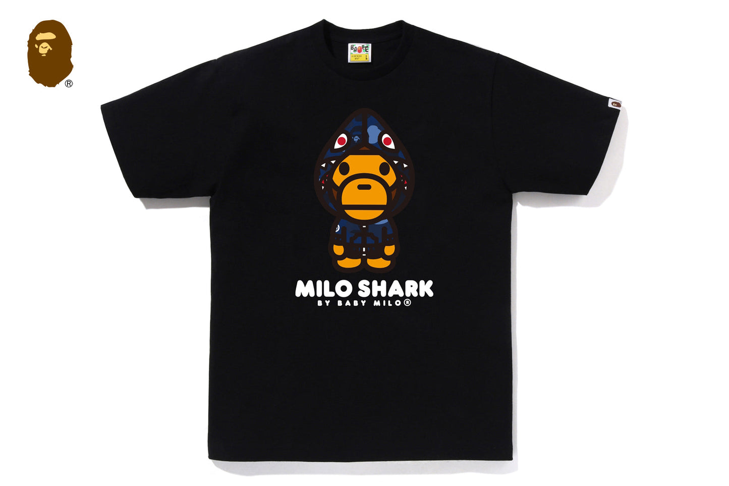 BAPE COLOR CAMO MILO SHARK FZH TEE