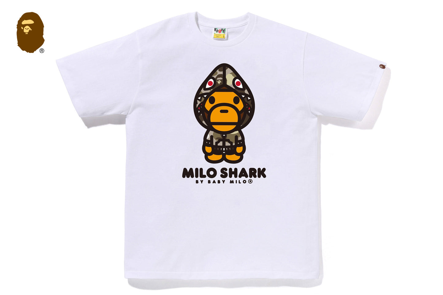 BAPE COLOR CAMO MILO SHARK FZH TEE