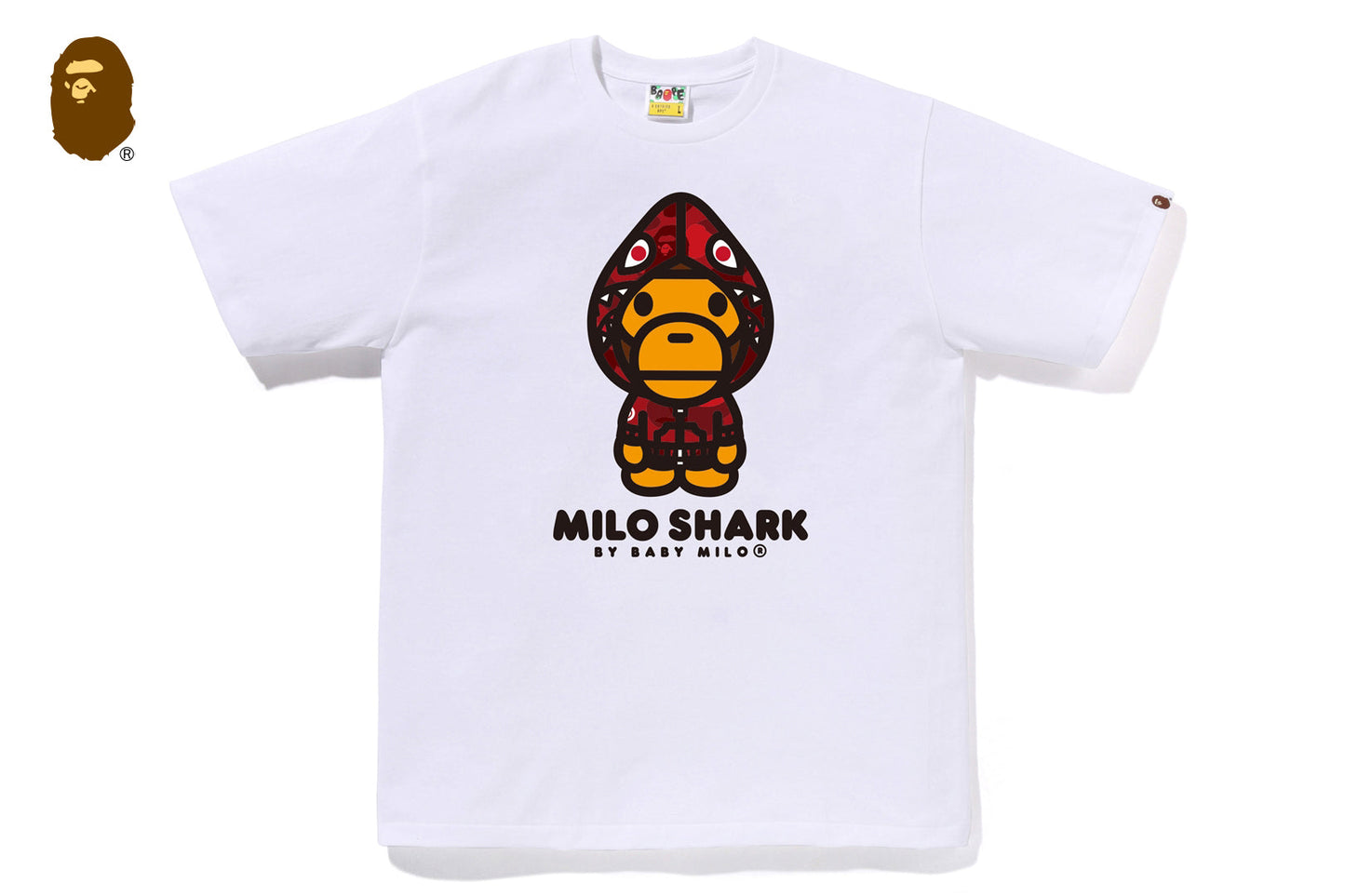 BAPE COLOR CAMO MILO SHARK FZH TEE