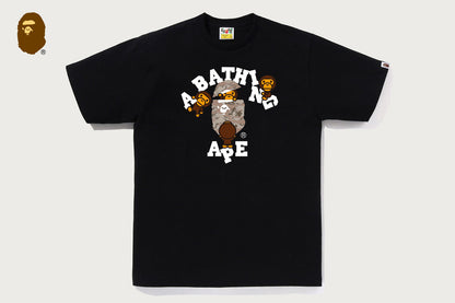 BAPE TIGER CAMO COLLEGE MILO T恤