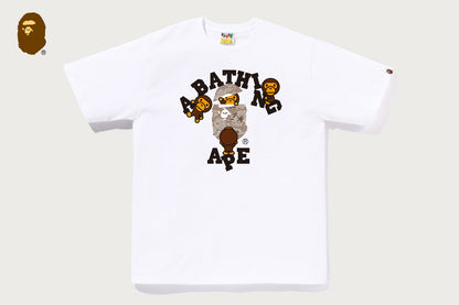 BAPE TIGER CAMO COLLEGE MILO T恤