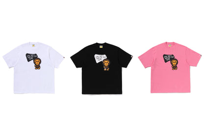 BAPE BABY MILO 圖案寬鬆版短袖T恤