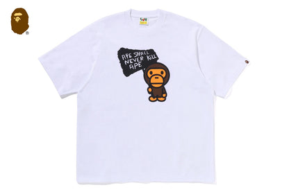 BAPE BABY MILO 圖案寬鬆版短袖T恤