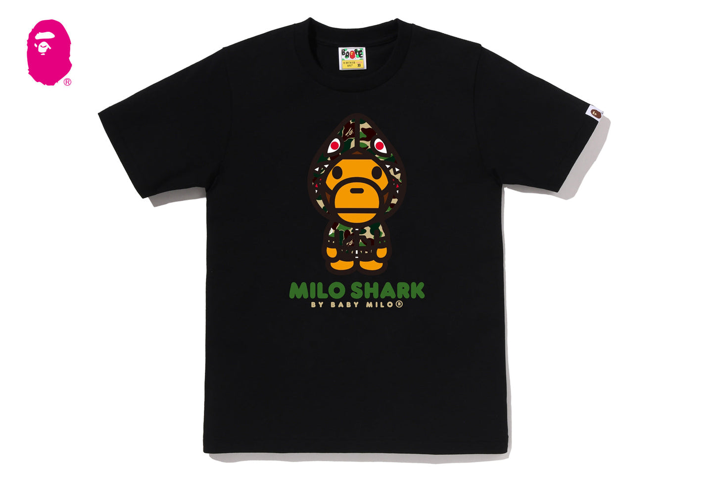 BAPE ABC CAMO MILO SHARK FZH TEE