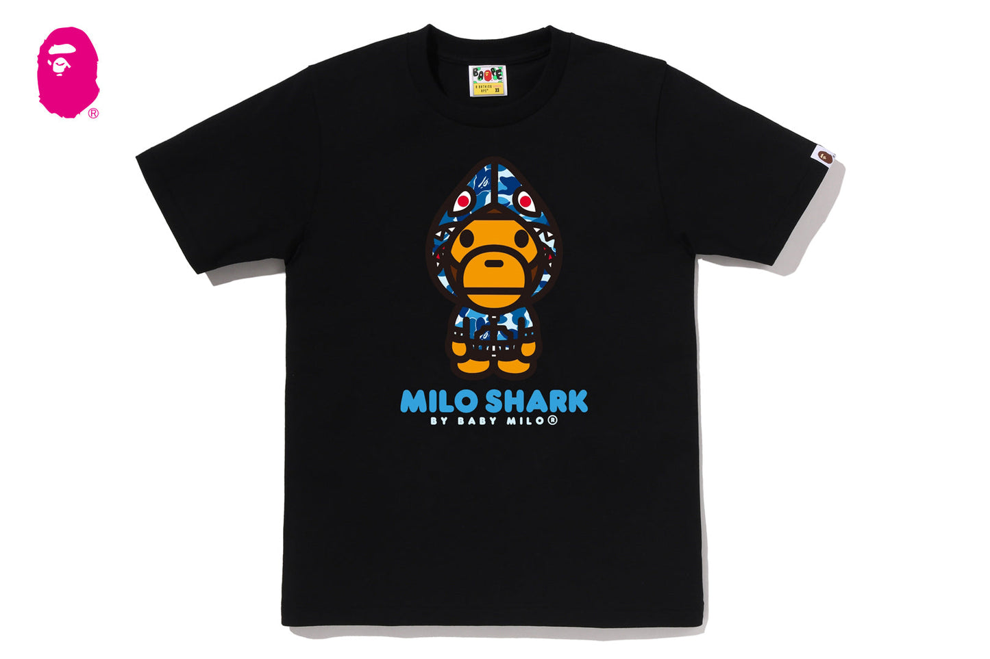 BAPE ABC CAMO MILO SHARK FZH TEE
