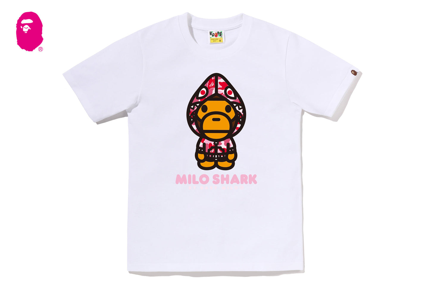 BAPE ABC CAMO MILO SHARK FZH TEE