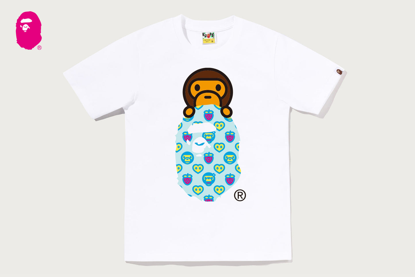 BAPE MILOGRAM SWEETS MILO ON APE HEAD TEE