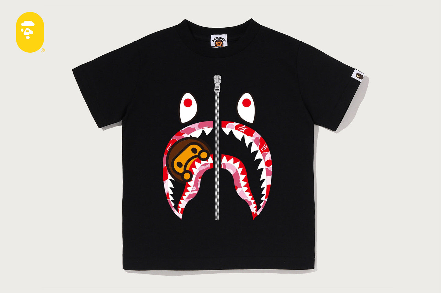BAPE ABC CAMO MILO SHARK TEE