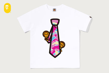 BAPE STA CAMO MILO 領帶 T 恤