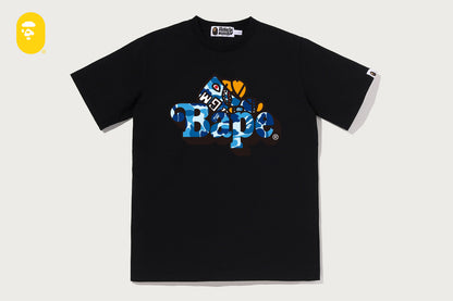 BAPE ABC CAMO SHARK MILO ON BAPE TEE