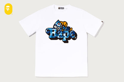 BAPE ABC CAMO SHARK MILO ON BAPE TEE
