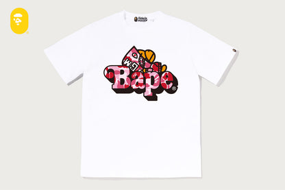 BAPE ABC CAMO SHARK MILO ON BAPE TEE