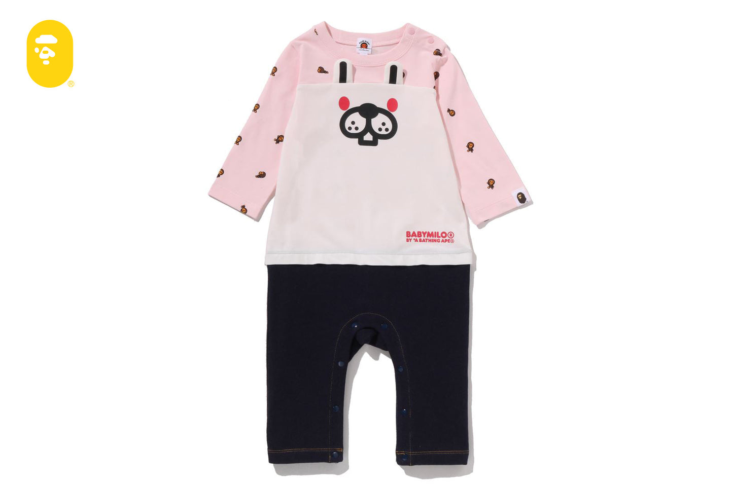 BAPE BABY MILO MONOGRAM臉友連身衣