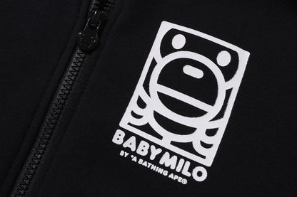 BAPE SQUARE MILO 寬鬆版拉鍊連帽外套